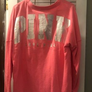 Pink oversized sweatshirt
